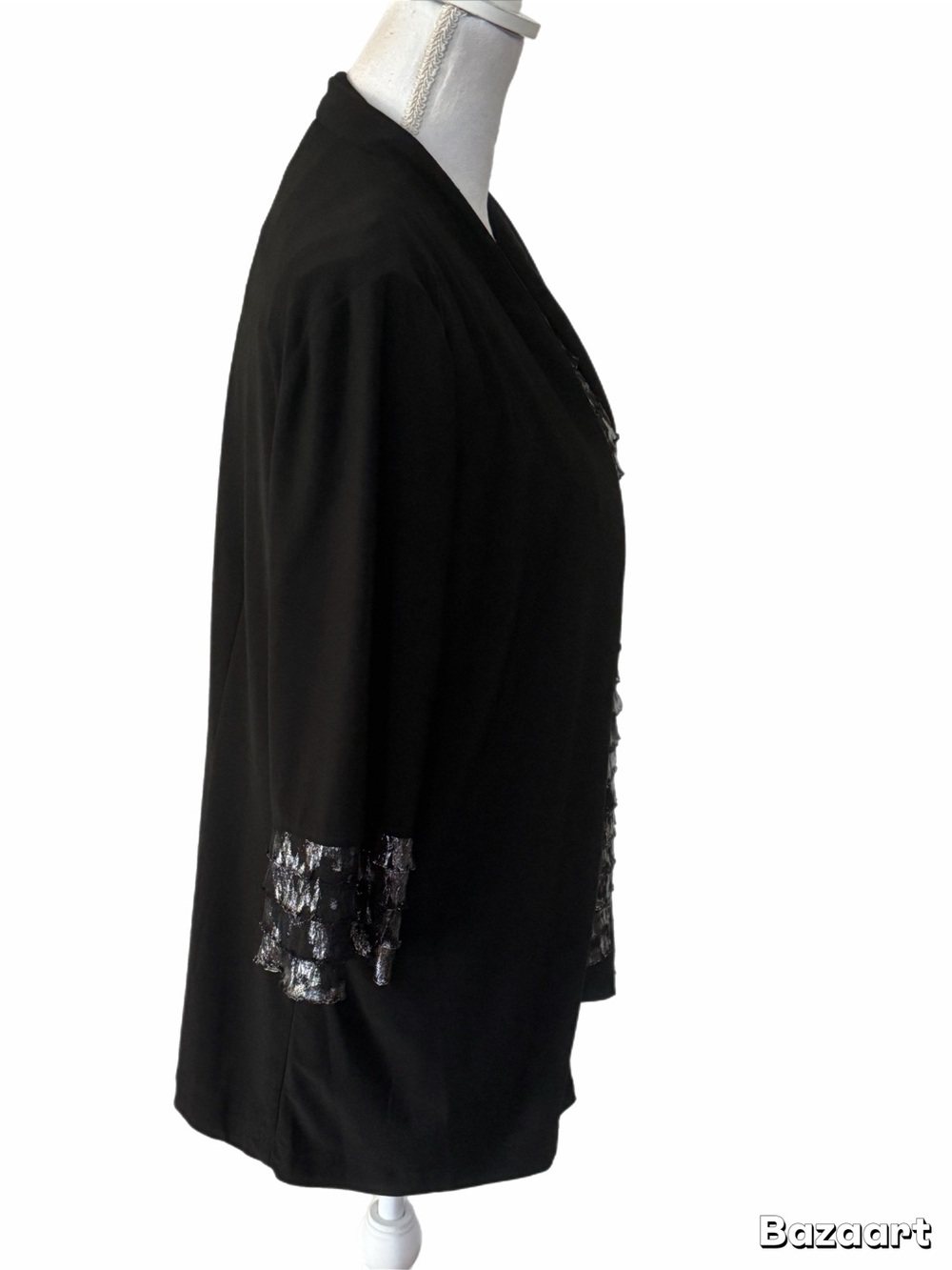 Perceptions New York 2PC Jacket & Shimmer Tank Set Size 14 Black Dressy - Picture 3 of 8